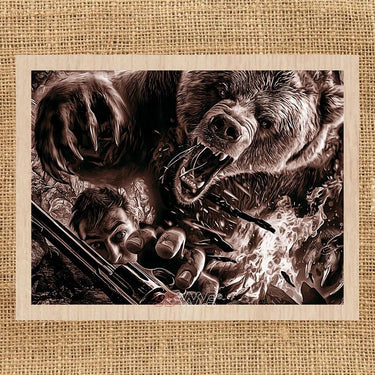 ANGRY BEAR pyroprinter & laser-ready file 3DWave.us